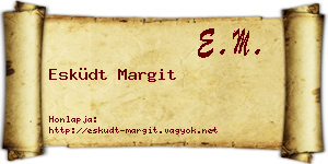 Esküdt Margit névjegykártya